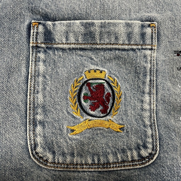 Tommy Hilfiger Vintage Rétro Denim Crest Chore Jacket Mens L NWT - Picture 5 of 7